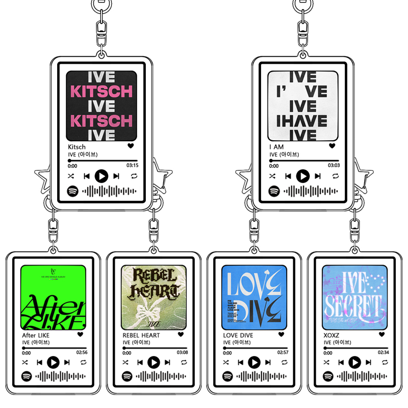 Kpop Popular Ive Acrylic Keych - Cosplay Floating Prop ulasan dan harga