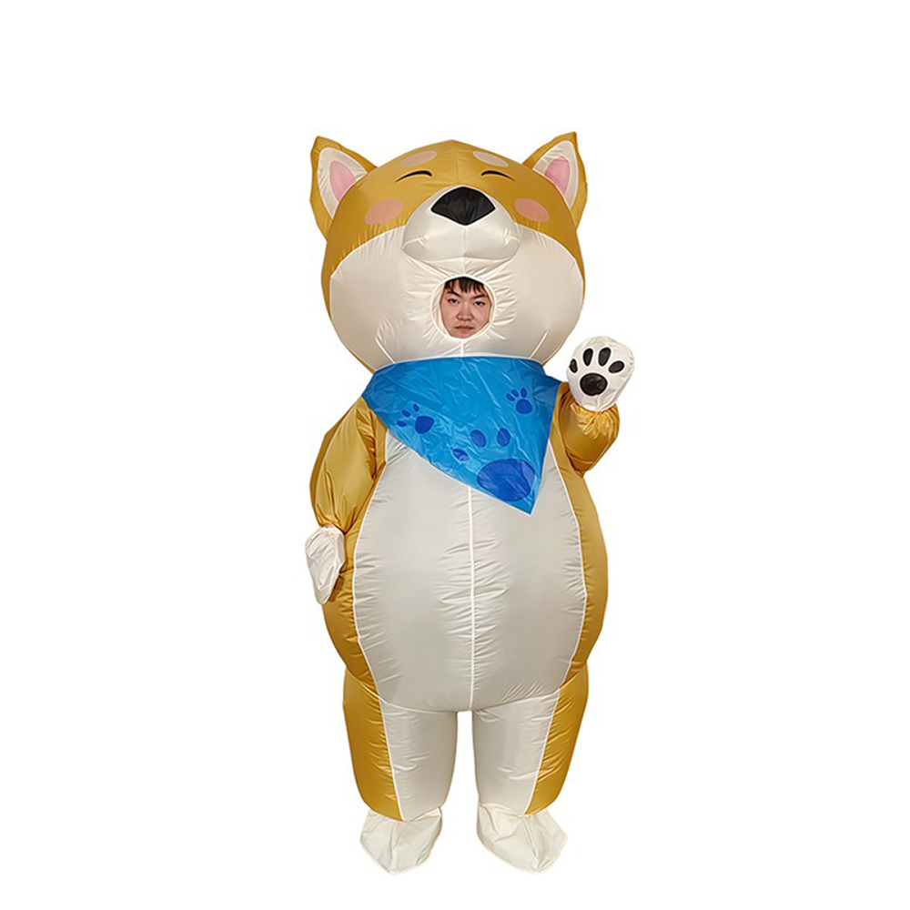 Wear A Scarf Yellow Dog Inflat - Cosplay Prop Business ulasan dan harga