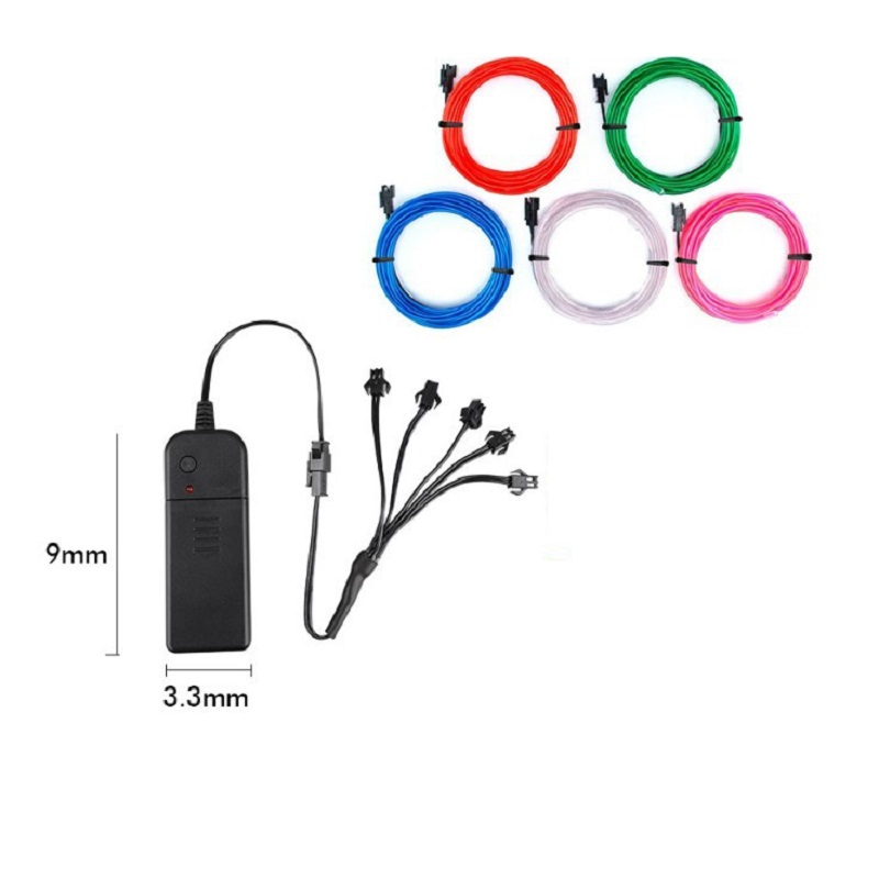5 in 1 Glow Wire Cable LED Neo - Led El Wire ulasan dan harga