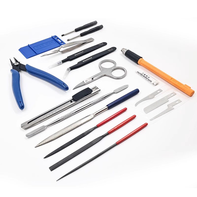 MANWAH Model assembly tool 20p - Craft Knife Set ulasan dan harga