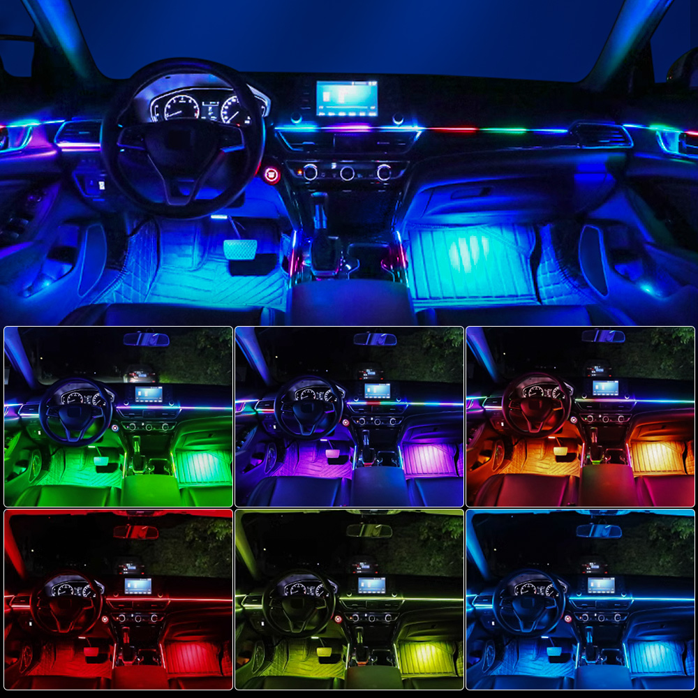 18/22 in 1 Acrylic Led Car Amb - Led El Wire ulasan dan harga