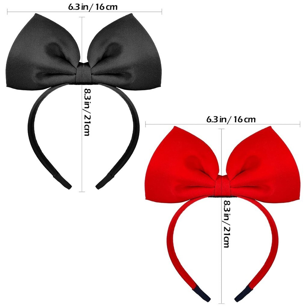 Cute Girls Red Big Bow Headban - Cosplay Floating Prop ulasan dan harga