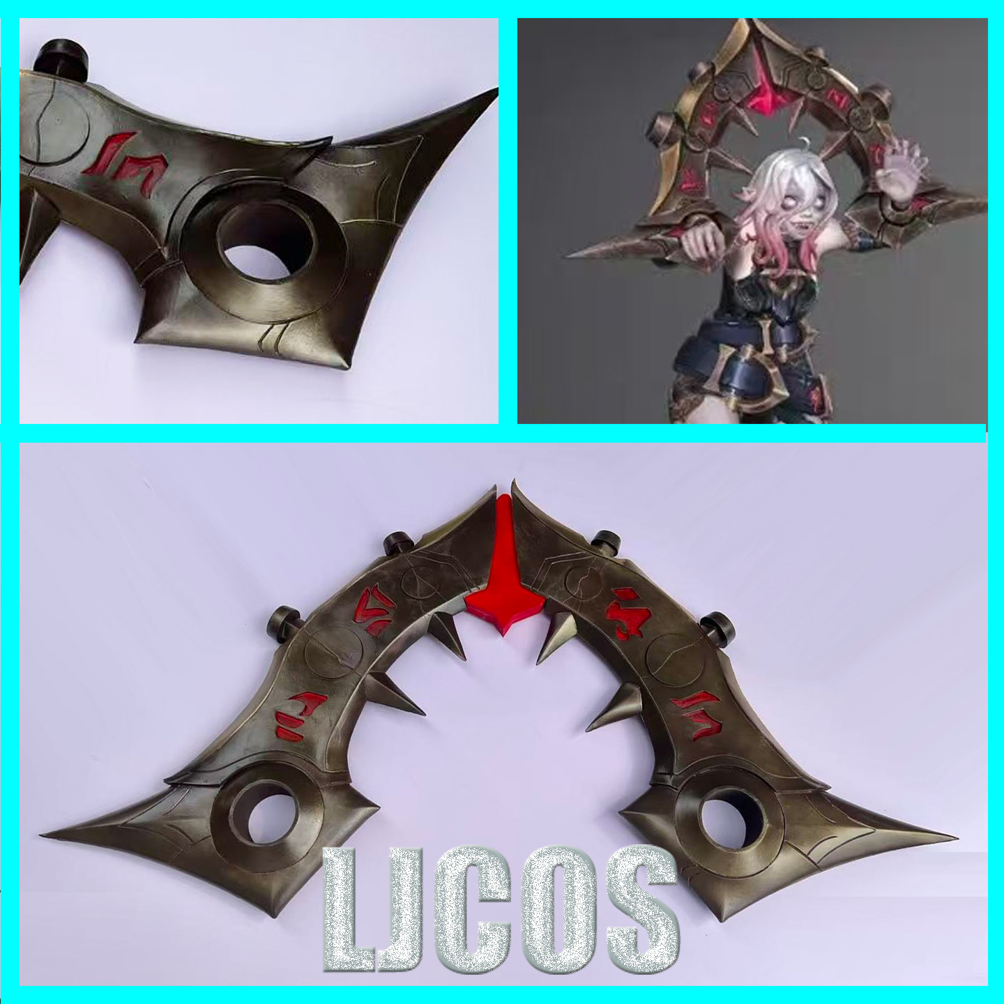 LOL Briar Shackles Cosplay Pro - Briar Cosplay Prop ulasan dan harga