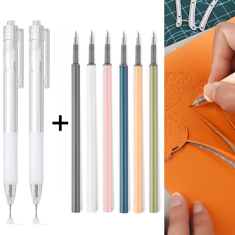 2+6Pcs Knife Pen Refill Set Ar - Craft Knife Set ulasan dan harga