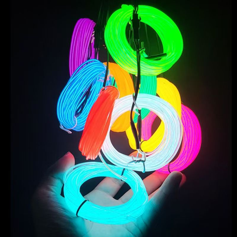 EL Wire 10/5/3/1m Illuminated  - Led El Wire ulasan dan harga
