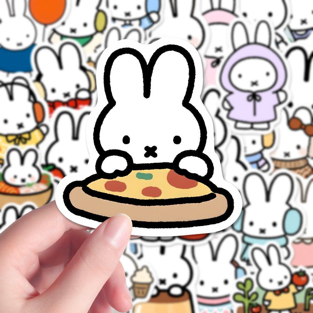 80PCS Kawaii Miffy Cute Sticke - Cosplay Floating Prop ulasan dan harga