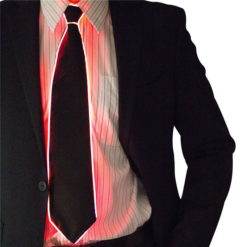 Men Glowing Tie EL Wire Neon L - Led El Wire ulasan dan harga