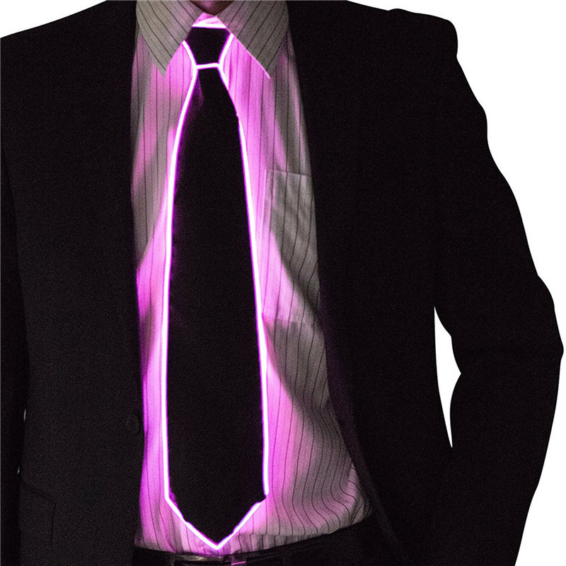 Men Glowing Tie EL Wire Neon L - Led El Wire ulasan dan harga
