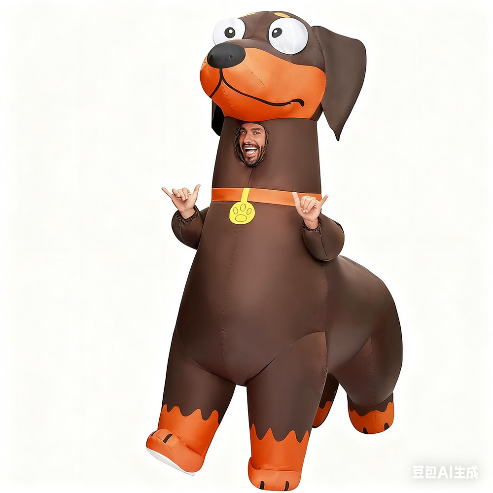 Dachshund Inflatable Suit Busi - Cosplay Prop Business ulasan dan harga