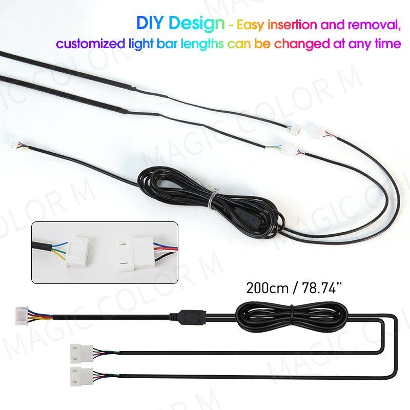 Vgetting 140/55.1inch Car Ambi - Led El Wire ulasan dan harga