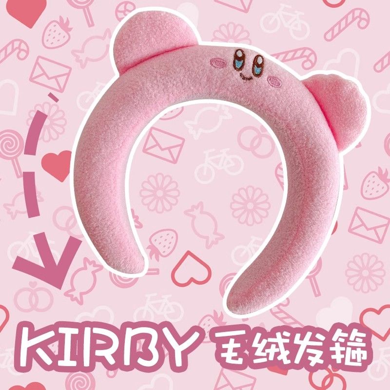 Lovely Pink Kirby Plush Hair H - Cosplay Floating Prop ulasan dan harga