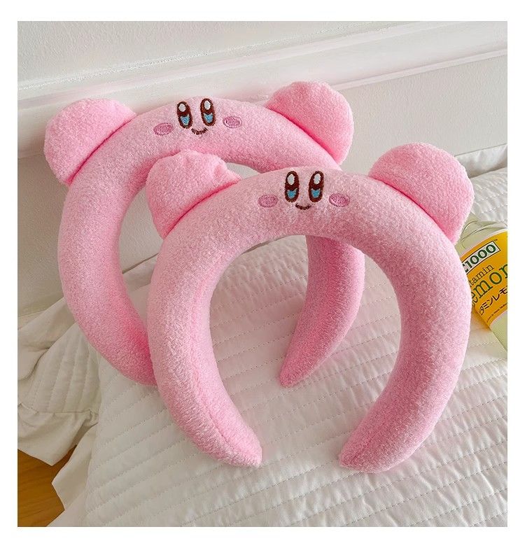 Lovely Pink Kirby Plush Hair H - Cosplay Floating Prop ulasan dan harga