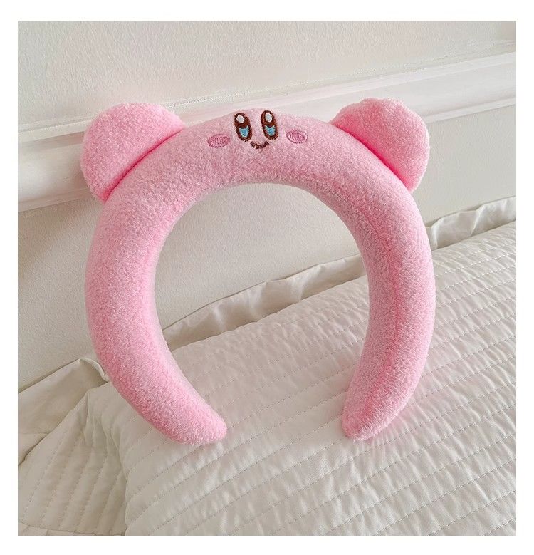 Lovely Pink Kirby Plush Hair H - Cosplay Floating Prop ulasan dan harga