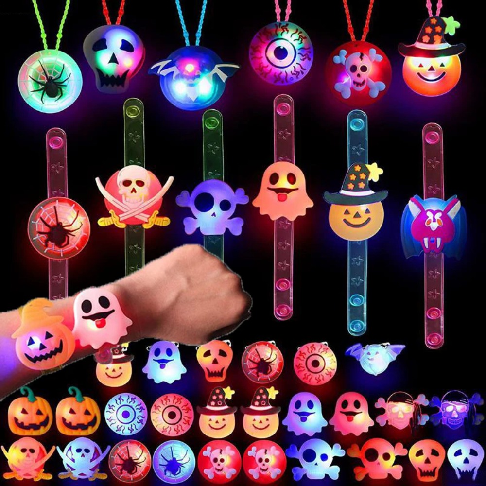 1-60PCS Glowing Halloween Brac - Cosplay Prop Filler ulasan dan harga