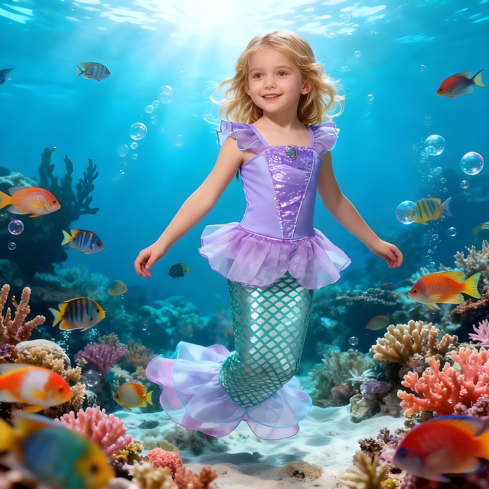 Summer Mermaid Birthday Party  - Briar Cosplay Prop ulasan dan harga