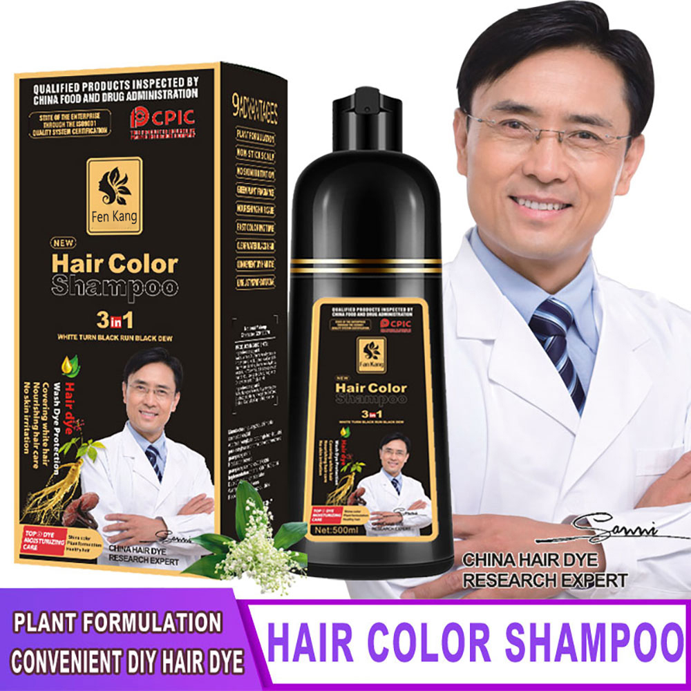 3 In 1 Instant Coloring Shampo - Hair Spray Color ulasan dan harga