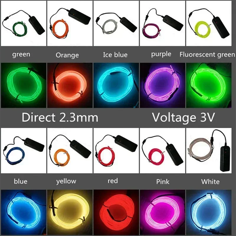 1M/3M/5M Flexible Neon Light B - Led El Wire ulasan dan harga